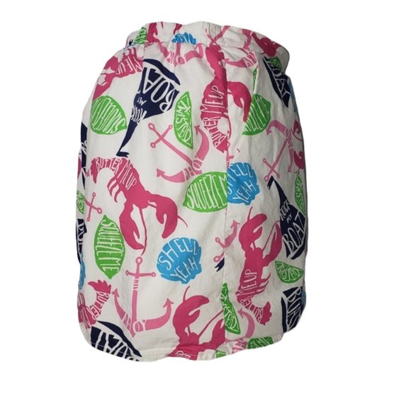 LILLY PULITZER WHITE ROCK MY BOAT SKIRT SIZE MEDIUM - Picture 4 of 11